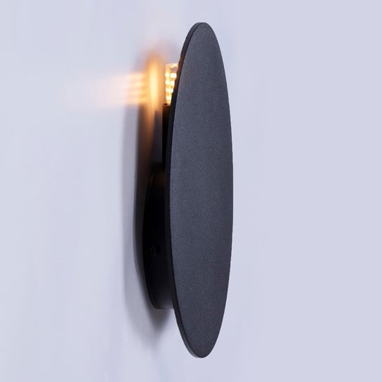 Lampa ścienna Rega loftowy kinkiet czarny okrągły nad lustro KAJA