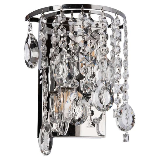 LAMPA ścienna VEN K-E 1380/2 kryształowa OPRAWA kinkiet LED 9W 4000K glamour przezroczysty VEN