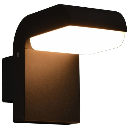 Lampa ścienna vidaXL, zewnętrzna, czarna, 15,5x10x20 cm vidaXL