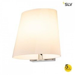 Lampa ścienna wewnętrzna LED COUPA QT14 G9 chrom/biały szkło satynowane Spotline SLV