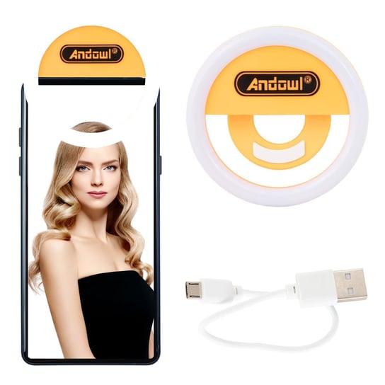 Lampa Selfie Pierścieniowa Do Telefonu LED Selfie Ring 2 Kolory ASJ Commerce