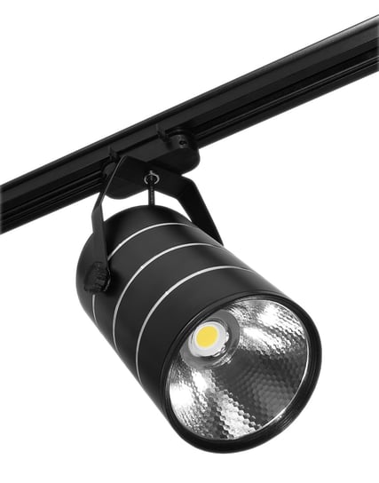 Lampa sklepowa led reflektor szynowy jednofazowy czarny 30w 2550 lm światło ciepłe 3000k Inna marka