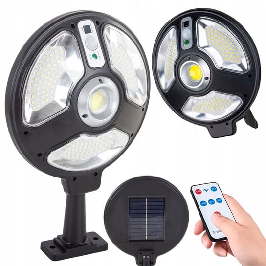 Lampa Solarna 150 Led Z Czujnikiem Ruchu Zmierzchu VERK GROUP