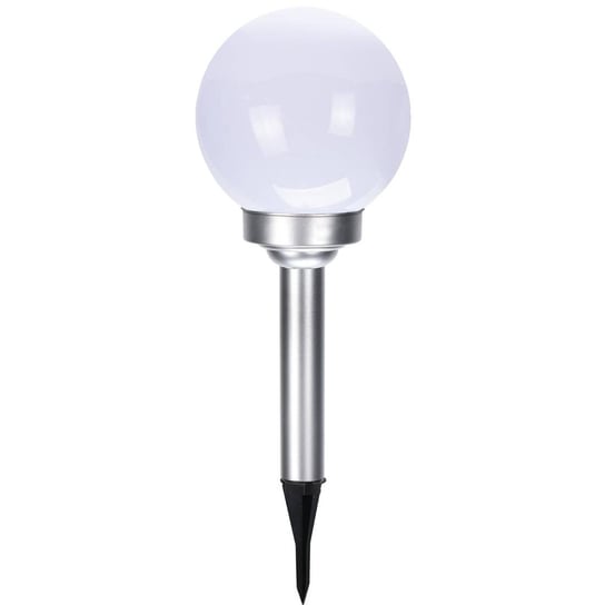 Lampa solarna kula, Ø 15 x 47 cm, 2 diody LED, biała ProGarden