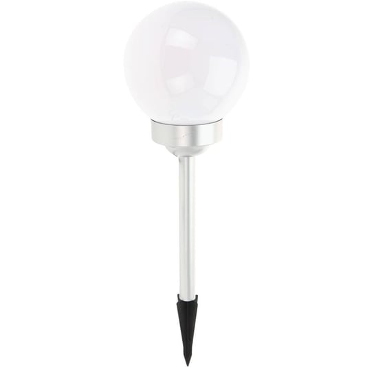 Lampa solarna kula, Ø 15 x 47 cm, 4 diody LED, biała ProGarden