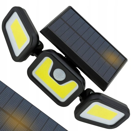 Lampa Solarna Led 4W1 Zewnętrzna Uliczna Czujnik Ruchu Zmierzchu Lewer