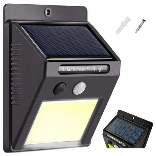 Lampa solarna LED Zewnętrzna z czujnikiem ruchu i zmierzchu 48 LED COB 4kom.pl