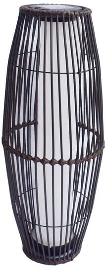 Lampa solarna SASKA GARDEN sześciokątna elipsa, brązowa, 26x26x68 cm Saska Garden