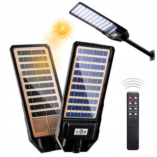 LAMPA SOLARNA ULICZNA LED 400W CZUJNIK RUCHU IP65 Focla