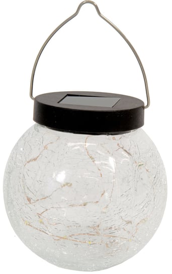 Lampa solarna wisząca kula szklana 20 led SASKA GARDEN, 12 cm Saska Garden