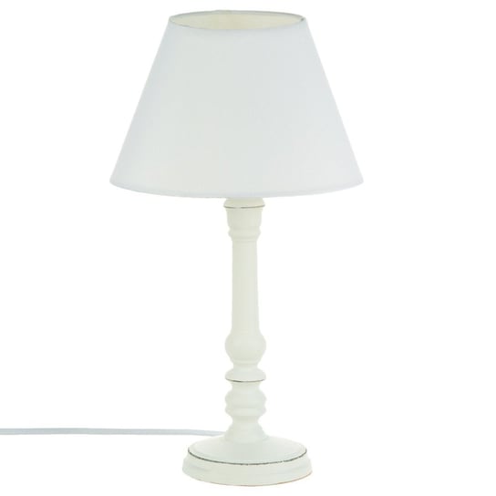 Lampa stojąca ATMOSPHERA Vintage, biała, 20x35 cm Atmosphera
