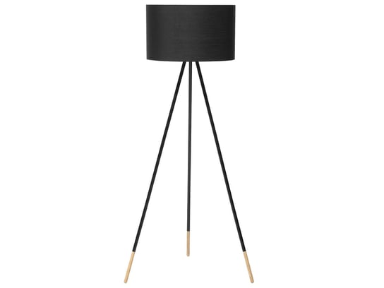 Lampa stojąca BELIANI Tobol, E14, czarna, 157 cm Beliani