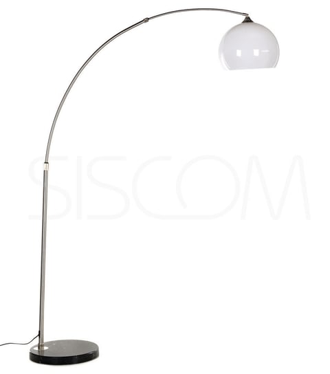 Lampa stojąca CALVIANO MAXXI Lounge Deal ECO z białym kloszem, 215x44,5x140 cm CALVIANO