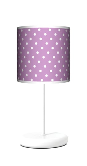 Lampa stojąca EKO Lawendowe kropki kropeczki - Fotolampy dla dzieci Fotolampy