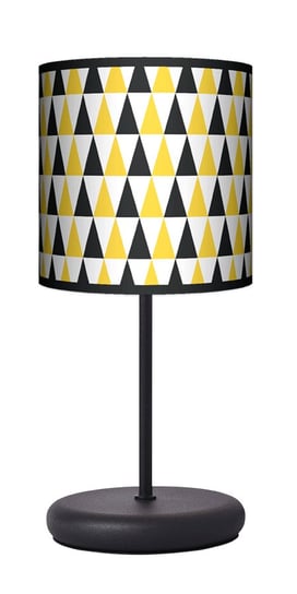 Lampa stojąca EKO Trójkąty - żółty - czarny - biały - Fotolampy Fotolampy