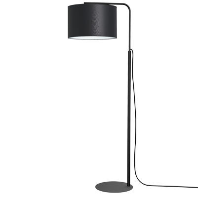 Lampa stojąca podłogowa z abażurem czarna 1xE27 15W Arden Luminex Luminex