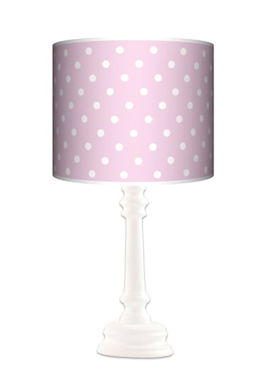 Lampa stojąca Queen Kropki Sweet pink kropeczki - Fotolampy dla dzieci Fotolampy