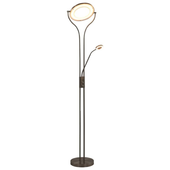 Lampa stojąca VIDAXL, przyciemniana, 18 W, srebrna, 180 cm vidaXL
