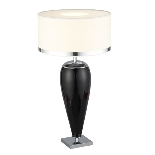 Lampa stołowa ARGON Lorena, 1x40 W, E27, czarno-kremowa, 50x30 cm Argon