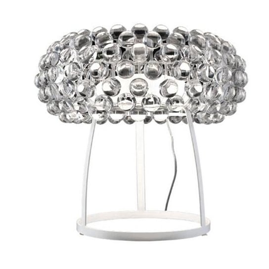 Lampa stołowa AZZARDO Acrylio, srebrna, 1x100W, 20x37 cm AZzardo