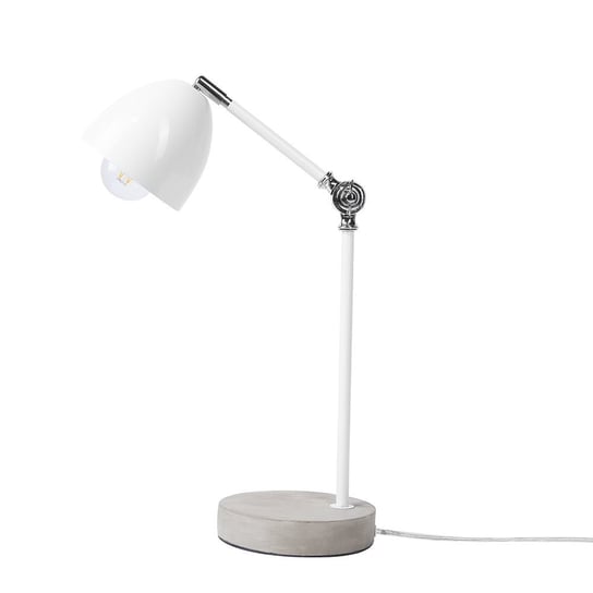 Lampa stołowa BELIANI Chanza, E27, biała, 42 cm Beliani