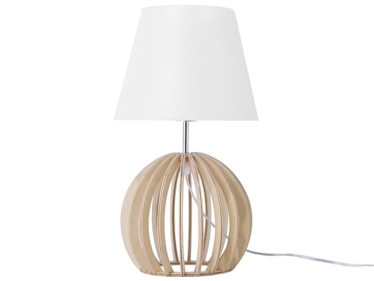 Lampa stołowa BELIANI Samo, E14, biała, 41 cm Beliani