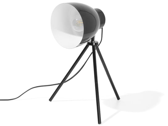 Lampa stołowa BELIANI Tamega, E27, czarna, 43 cm Beliani