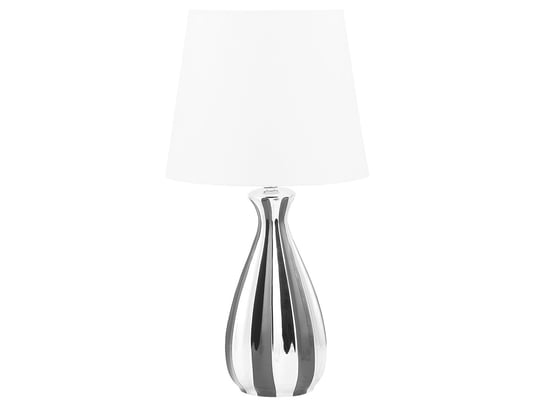 Lampa stołowa BELIANI Vardja, E27, srebrna, 52 cm Beliani