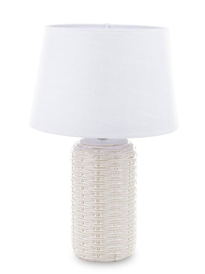 Lampa Stołowa Biała Ceramiczna H: 44 Cm Art-Pol