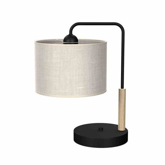 Lampa stołowa biurkowa LED Milagro ATLANTA MLP7453 czarny / naturalne drewno Milagro