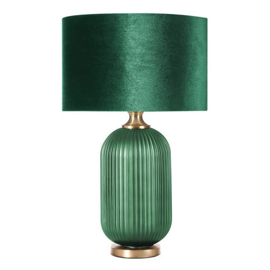 Lampa Stołowa Ceramiczna Agnes 41X65 Zielona + Złota Eurofirany