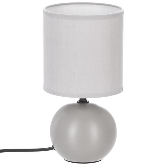 Lampa stołowa ceramiczna BOULE GRIS, 25 cm, szary Atmosphera