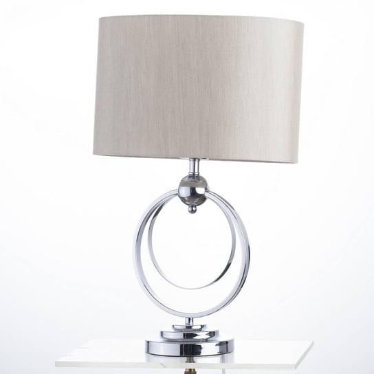 Lampa stołowa DEKORIA Pola Silver, 52x21x33,5 cm Dekoria