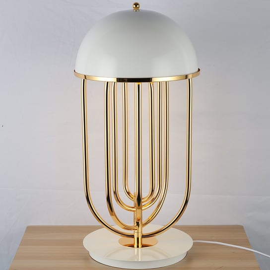 Lampa stołowa DOLCE VITA ST-1602 white lampka nocna biało złota Step Into Design