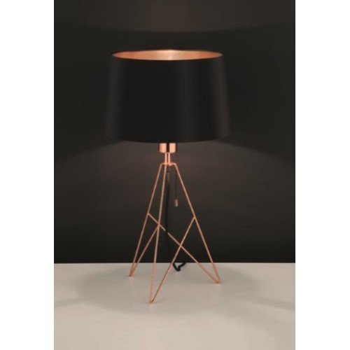 Lampa stołowa EGLO Pasiano, 1x60 W, E27, miedziano-czarna, 56x30x30 cm Eglo