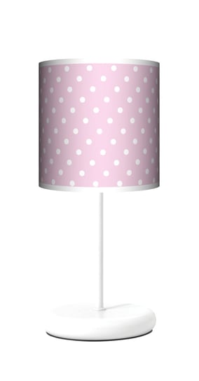 Lampa stołowa EKO Kropki Sweet Pink kropeczki - Fotolampy dla dzieci Fotolampy