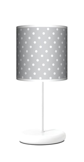 Lampa stołowa EKO Kropki szare kropeczki - Fotolampy dla dzieci Fotolampy