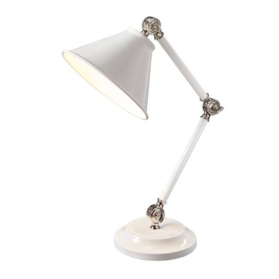 Lampa stołowa ELSTEAD LIGHTING Provence, 1x60W, E27, biała, 52,3x21 cm ELSTEAD LIGHTING