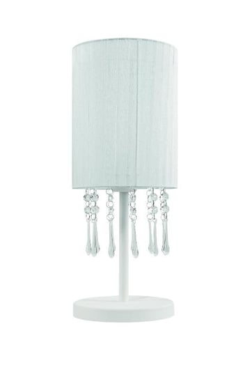Lampa stołowa LAMPEX Wenecja, biała, 60 W, 45x18 cm Lampex