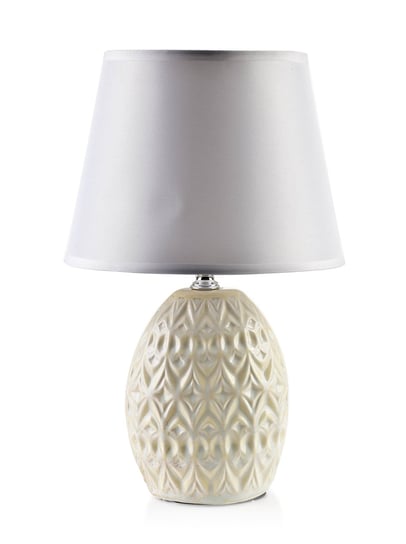 Lampa stołowa lampka nocna LETI BEIGE 10x6,5xh33 cm biało-beżowa Inna marka