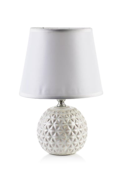 Lampa stołowa lampka nocna LETI BEIGE 11,5x11,5xh28 cm beżowo-biała Inna marka