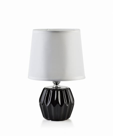 Lampa stołowa lampka nocna LETI BLACK 6,5x10xh23,5 cm czarno-biała Inna marka
