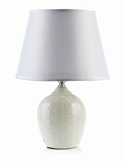 Lampa stołowa lampka nocna LETI NATURAL 12x9xh30 cm beżowo-biała Inna marka