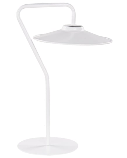 Lampa stołowa LED metalowa biała GALETTI Beliani