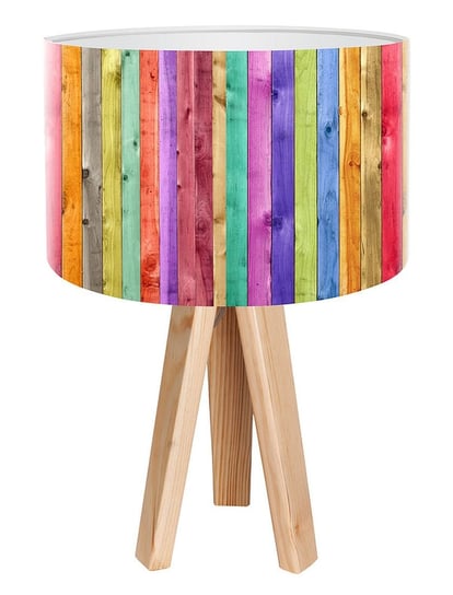Lampa stołowa MACODESIGN Kolorowy płotek mini-foto-039, 60 W MacoDesign