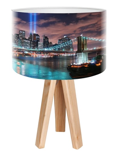 Lampa stołowa MACODESIGN Manhattan nocą mini-foto-015, 60 W MacoDesign