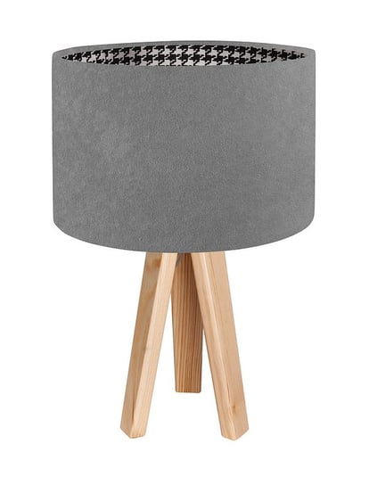 Lampa stołowa MACODESIGN Pepitka 020s-002, szara, 60 W MacoDesign