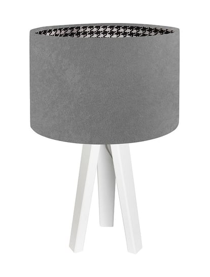 Lampa stołowa MACODESIGN Pepitka 020s-002w, szara, 60 W MacoDesign