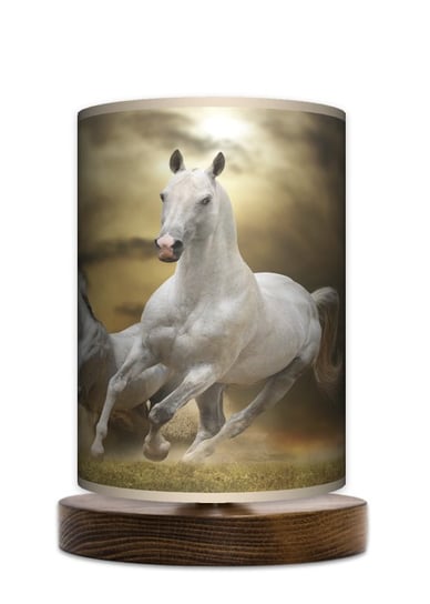 Lampa stołowa mała Horses - Konie - Fotolampy Fotolampy