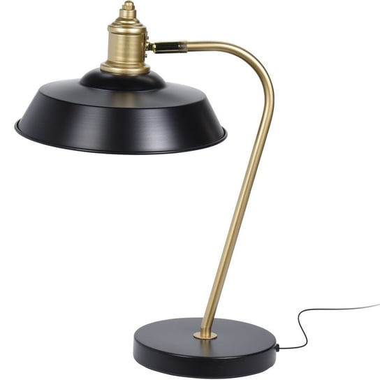 Lampa stołowa metalowa : Kolor - Czarny MIA home